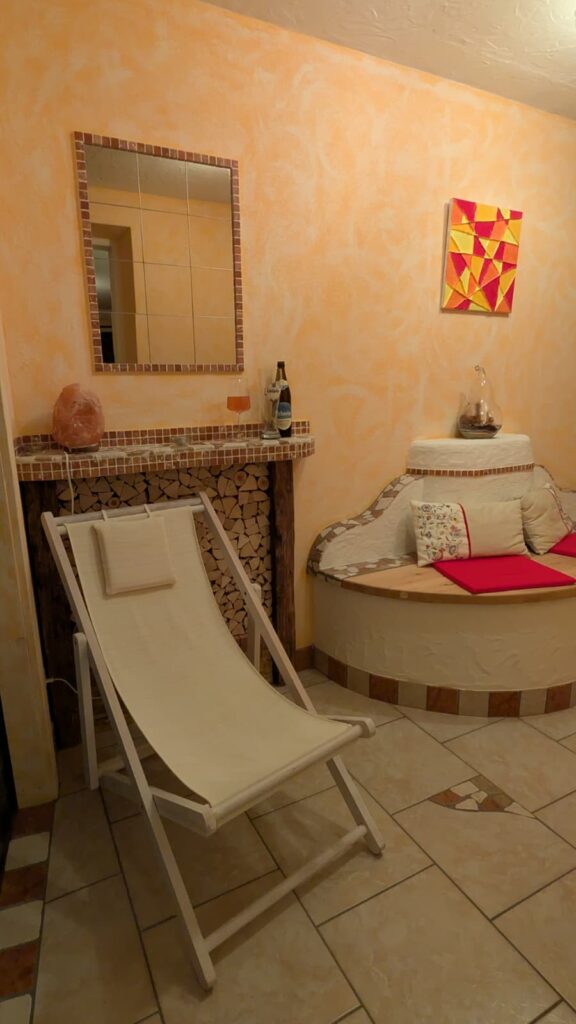 gemütlicher Saunabereich von Landhaus Wiederkehr in Ramsau am Dachstein